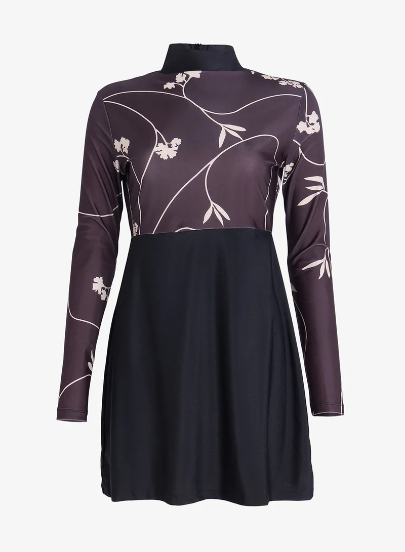 خزانة Printed Burkini Swimwear Set